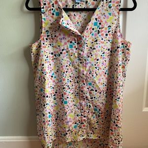 Cece Abstract Print Tank Shell